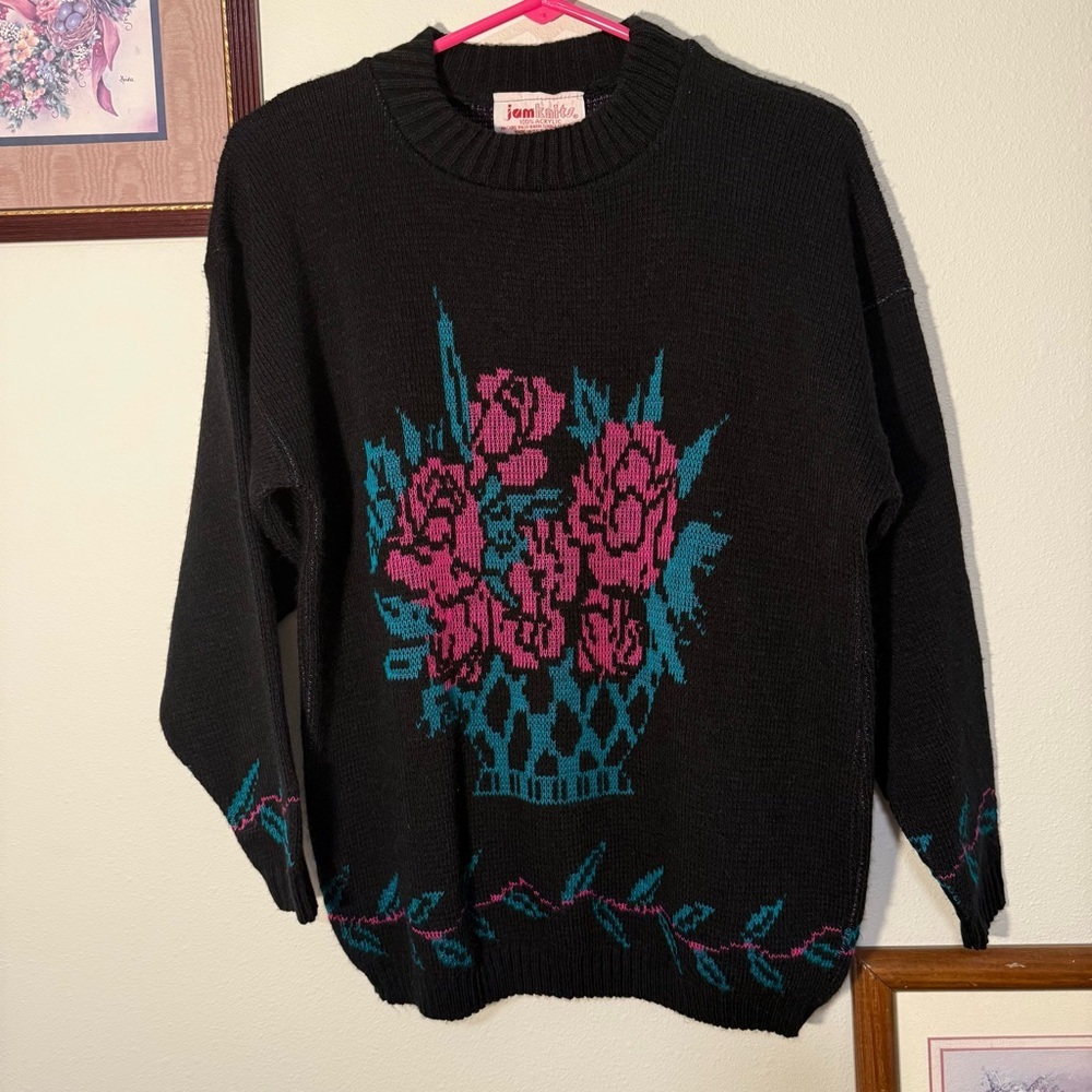 Vintage Floral Sweater